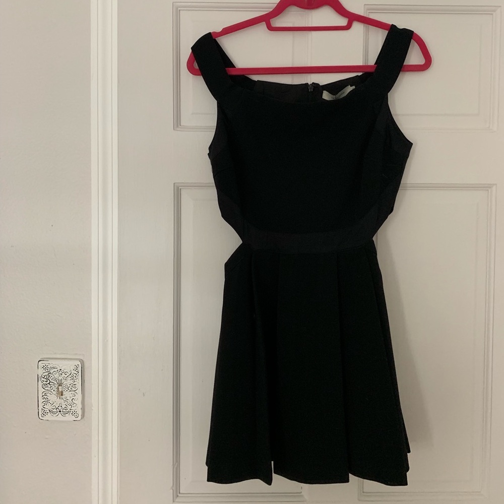 Free people - three floors black cutout mini dress